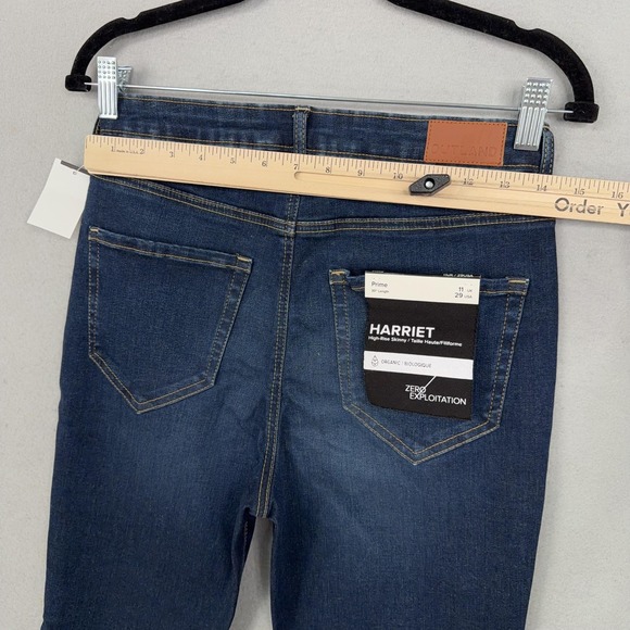 Outland Jeans Womens 29 Blue Denim Harriet High Rise Skinny 30 Inseam Organic - Picture 13 of 16
